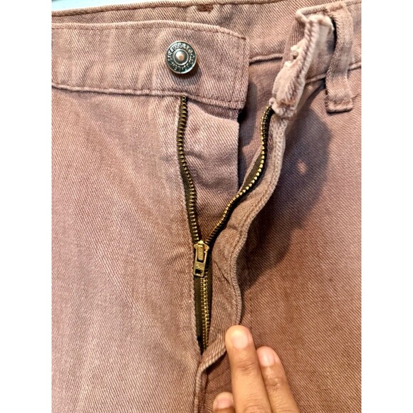 Vintage 80s Levis Pants Womens Mens 34 Tan Bell Bottom Jeans Retro See Photos Sz - Picture 3 of 10